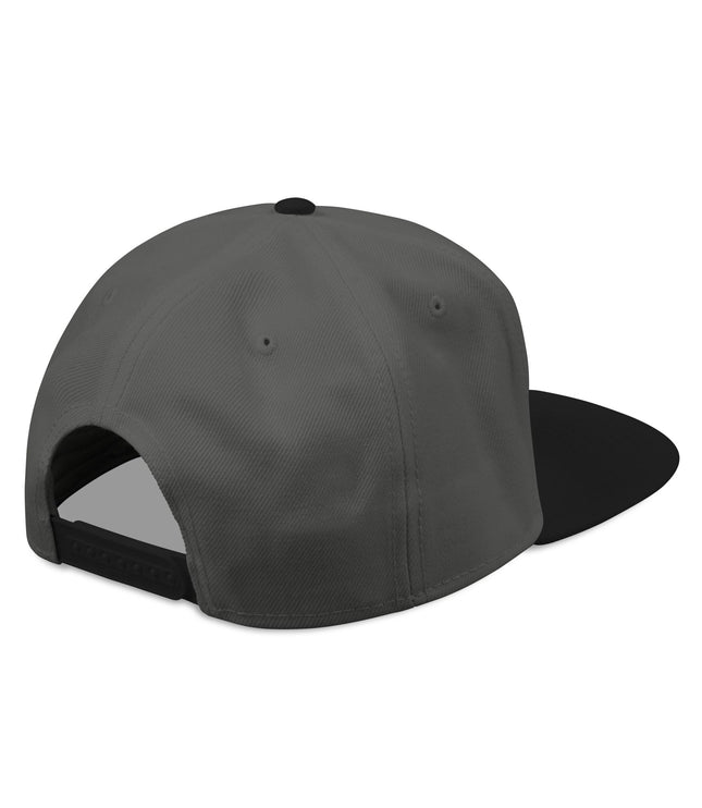 Embroidered 'RIPPERS' Snapback Hat — Black/Charcoal Streetwear Cap