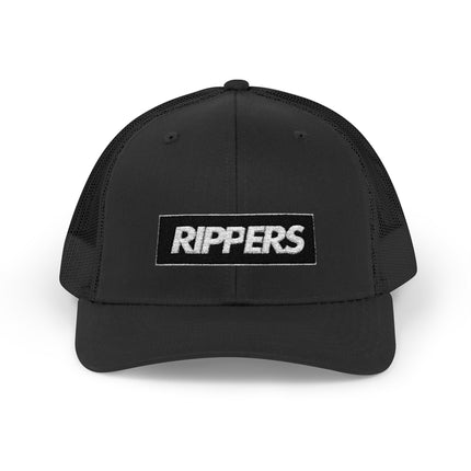 RIPPERS Curved Bill - Snapback -  Mesh Hat w/logo.