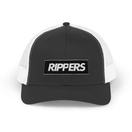 RIPPERS Curved Bill - Snapback -  Mesh Hat w/logo.