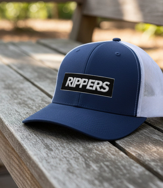 RIPPERS Snapback Trucker Cap — Bold Retro Streetwear Mesh Hat