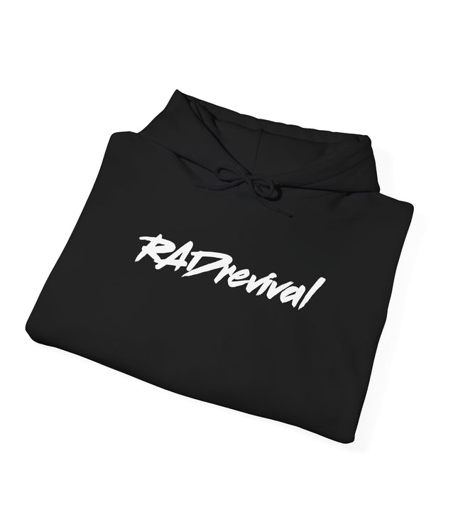 RADrevival Hoodie — Retro Script Logo Pullover