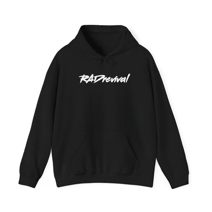 RADrevival Hoodie — Retro Script Logo Pullover
