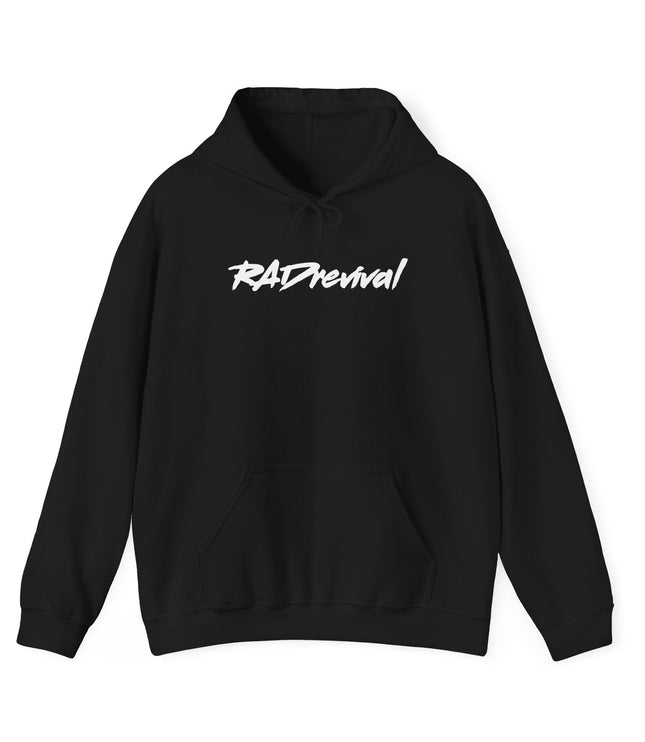 RADrevival Hoodie — Retro Script Logo Pullover