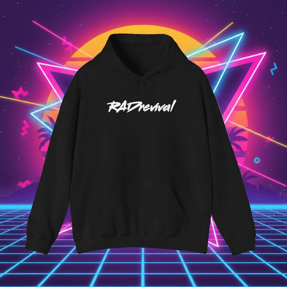 RADrevival Hoodie — Retro Script Logo Pullover