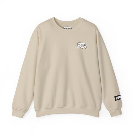 Crewneck Sweatshirt / RCR + Rippers on the sleeve.