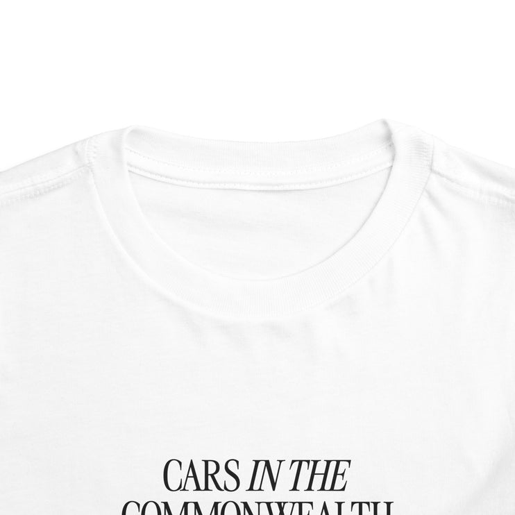 Toddler Cars in the Commonwealth Tee