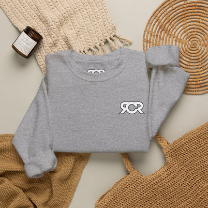 Crewneck Sweatshirt / RCR + Rippers on the sleeve.