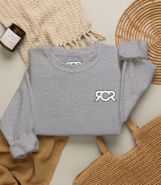 Crewneck Sweatshirt / RCR + Rippers on the sleeve.