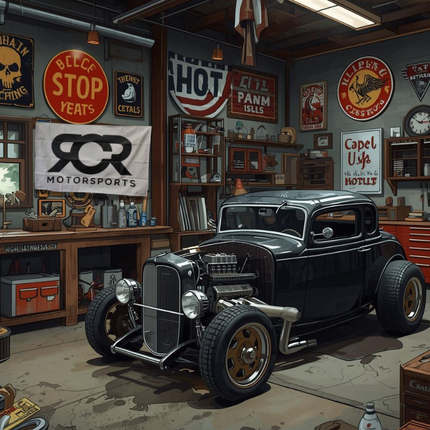 RCR Motorsports flag 5ft X 3ft