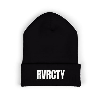 RVRCITY Embroidered Cuffed Beanie — Minimal Streetwear Knit Cap