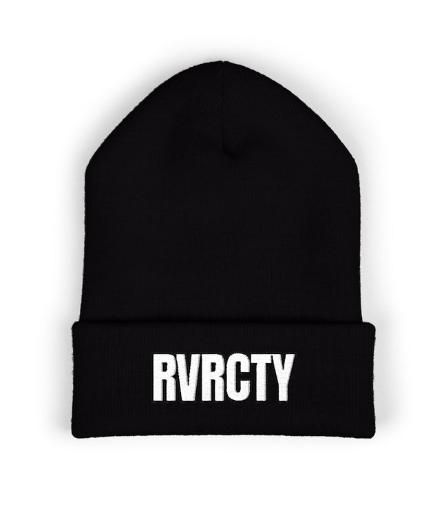 RVRCITY Embroidered Cuffed Beanie — Minimal Streetwear Knit Cap