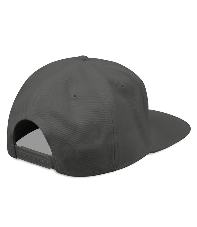 Embroidered 'RIPPERS' Snapback Hat — Black/Charcoal Streetwear Cap