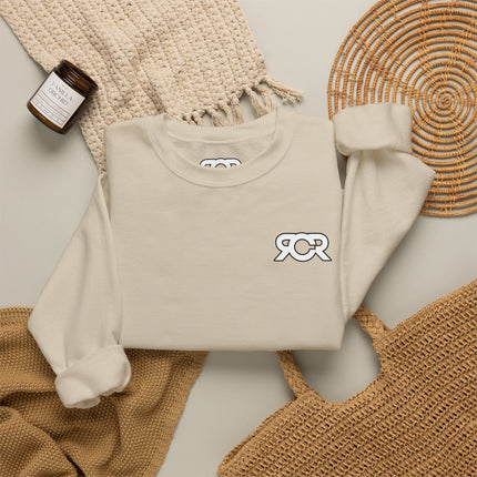 Crewneck Sweatshirt / RCR + Rippers on the sleeve.