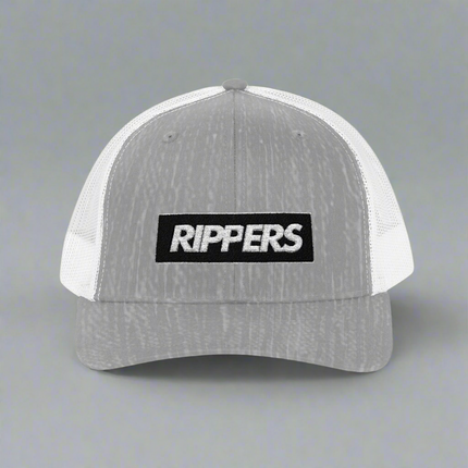 RIPPERS Curved Bill - Snapback -  Mesh Hat w/logo.